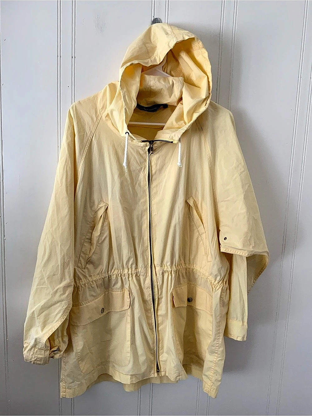 Ralph Lauren Hooded Utility Jacket in Yellow, Medium